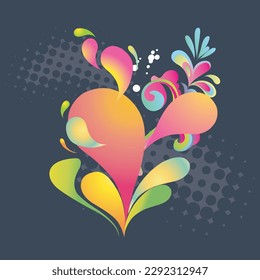 Beautiful flower vector illustration background