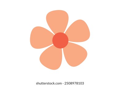 A beautiful flower vector illustration featuring a delicate and detailed design