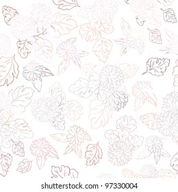 Beautiful flower vector illustration seamless texture pattern