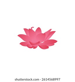 beautiful flower vector logo design