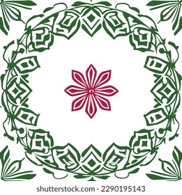 a beautiful flower vector ornament drawing
