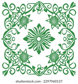 a beautiful flower vector ornament drawing