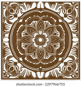 a beautiful flower vector ornament drawing
