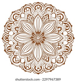 un hermoso dibujo de adorno vectorial de flores