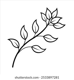 a beautiful flower vector silhouette