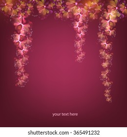 beautiful flower vine, vector