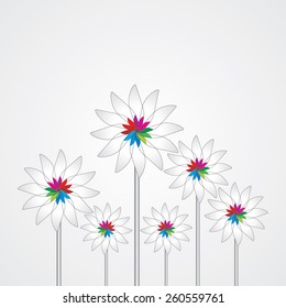 Beautiful flower vintage background 
