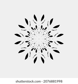 schöne und schöne blblblblblblblblume-runde OrnamentVektorgrafik