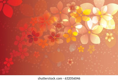 Beautiful flowers abstract vector background,pink, purple, blue and white colors