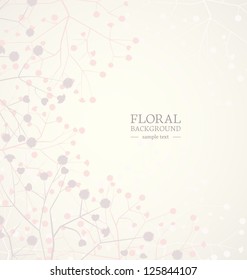 Beautiful flowers background with place for text
