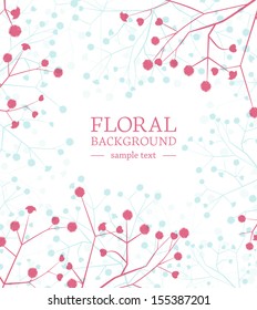 Beautiful flowers background with place for text
