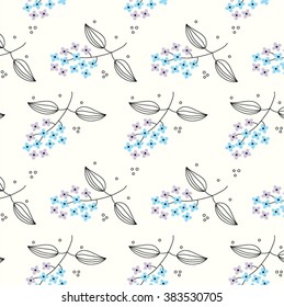 Beautiful flowers background. Vector