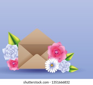 beautiful flowers card