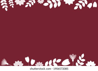 beautiful flowers card. Vector image