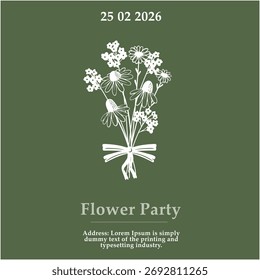 Beautiful flowers creative card template with beautiful flourishes ornament elements. Elegant design for corporate identity, invitation, book covers. Design of background products.