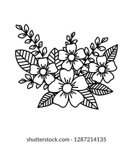 Beautiful Flower Vector Illustration Stock Vector (Royalty Free ...