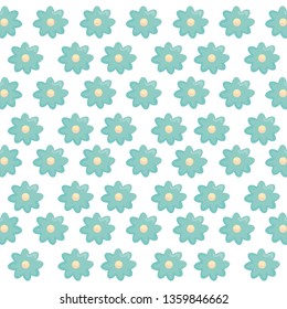 beautiful flowers decorative pattern
