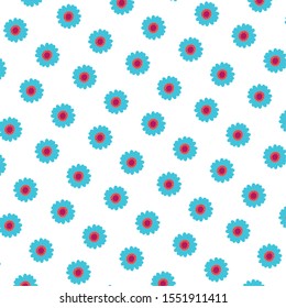 beautiful flowers garden decoration pattern vector illustration design