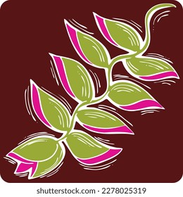 Beautiful flowers hand drawing. Decorative vector element for birthday party, wedding invitation, summer holyday mood. Botanical floral, garden theme.