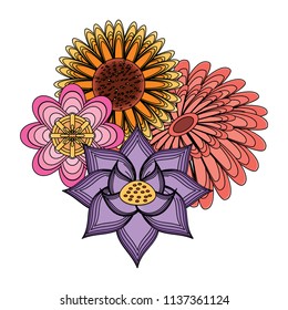 beautiful flowers icon 