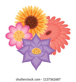 beautiful flowers icon 