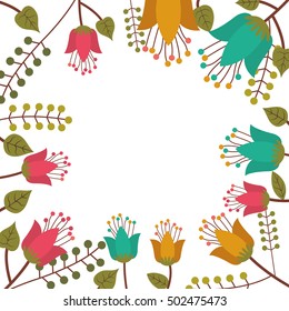 beautiful flowers icon 