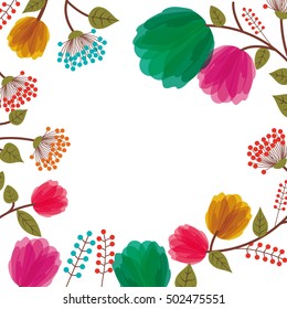 beautiful flowers icon 