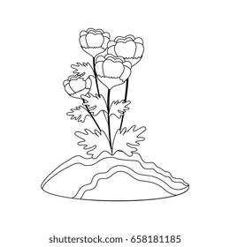 beautiful flowers icon