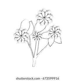 Hermoso icono de flores