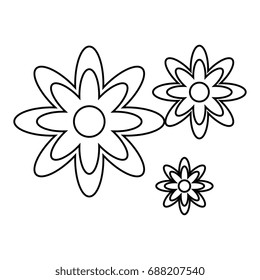 beautiful flowers icon