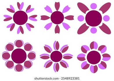 beautiful flowers icon set.
purple flowers sign icon.
purple flowers art.
flowers icon.