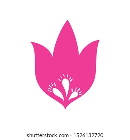 beautiful flowers isolated icon vector illustration design