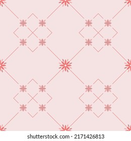 A beautiful flowers on background with diagonal line, decorated with small flowers, it is a seamless pattern that is cute and clean.