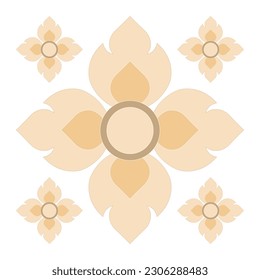 beautiful flowers on a white background flat style. for wedding invitations and greeting cards. Traditional pastel decor on light background.