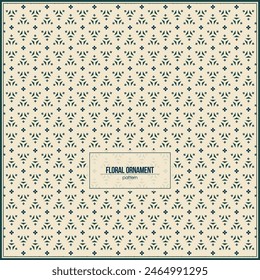 beautiful flowers ornaments pattern for vintage house wallpaper