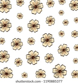 beautiful flowers pattern background