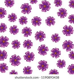 beautiful flowers pattern background
