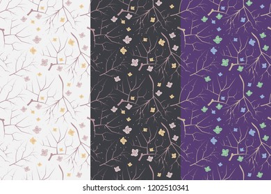 Beautiful flowers pattern background