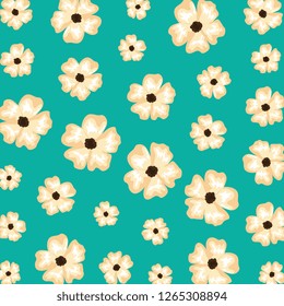 beautiful flowers pattern background