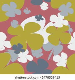 Beautiful Flowers Pattern Background With Simple Pretty, Little Floral Liberty Seamless Texture Background. Spring, Summer Romantic Blossom Flower Garden Seamless Pattern for Your Designs