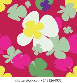 Beautiful Flowers Pattern Background With Simple Pretty, Little Floral Liberty Seamless Texture Background. Spring, Summer Romantic Blossom Flower Garden Seamless Pattern for Your Designs