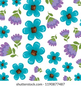 beautiful flowers and roses pattern background