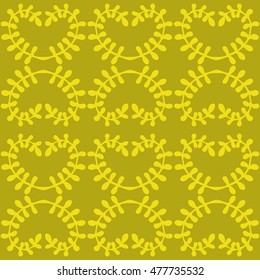 Beautiful Flowers set, Vector seamless pattern.
