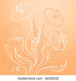 Beautiful flowers sketch