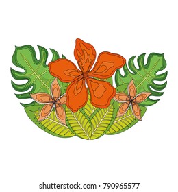 Beautiful flowers symbol