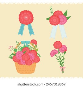 Beautiful flowers with various vibes