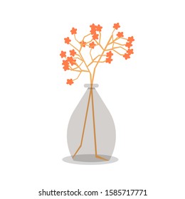 beautiful flowers are in a vase to complement your interior decoration