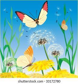 Lindas flores. Vetor.