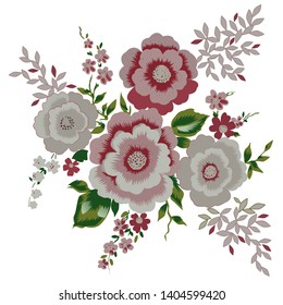 Beautiful flowers vector for decoration