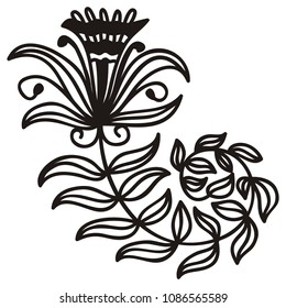 Beautiful flowers. Vector illustration